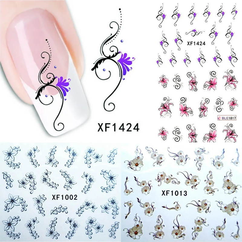 4 Sheets Flower Water Decal Pink Purple White Foral Nail Art Transfer Sticker Totto Decals for Nail Art Decoration
4 Sheets Flower Water Decal Pink Purple White Foral Nail Art Transfer Sticker Totto Decals for Nail Art Decoration
