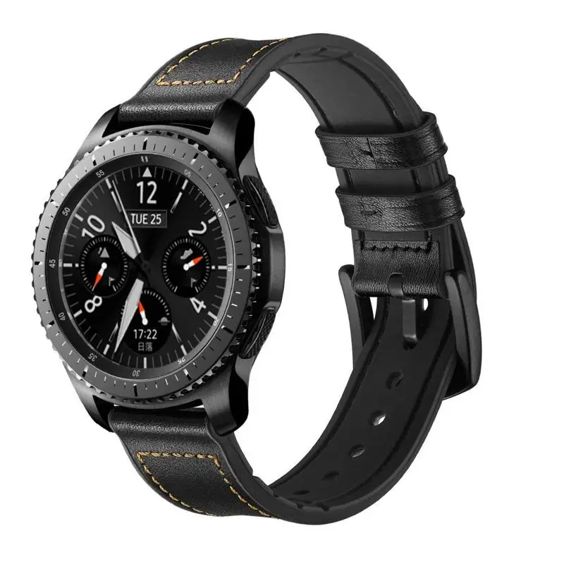 Ремешок из натуральной кожи и силикона для Samsung Gear S3 Frontier/S3 Classic, 22 мм
Ремешок из натуральной кожи и силикона для Samsung Gear S3 Frontier/S3 Classic, 22 мм