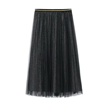 Trendy Women clothes solid Tulle causal loose Pleated Elastic High Waist Polyester skirts one pieces
Trendy Women clothes solid Tulle causal loose Pleated Elastic High Waist Polyester skirts one pieces