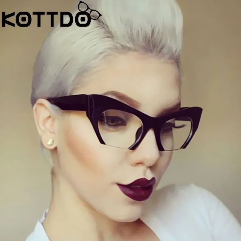 New Women Semi-Rimless Goggles Anti Fatigue Radiation resistant Cat Eye Glasses Frame Eyeglasses vintage Cat Eye Sunglasses
New Women Semi-Rimless Goggles Anti Fatigue Radiation resistant Cat Eye Glasses Frame Eyeglasses vintage Cat Eye Sunglasses