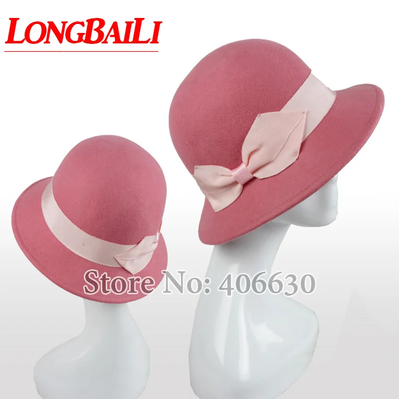 High Quality Pink Wool Felt Cloche Hat Chapeu Dress Bucket Hats Female Free Shipping PWFR087
High Quality Pink Wool Felt Cloche Hat Chapeu Dress Bucket Hats Female Free Shipping PWFR087
