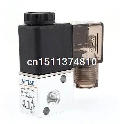 3V1-06 2 Position 3 Way Pneumatic Solenoid Valve DC 12V 125mA | Обустройство дома