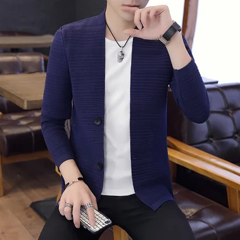 2019 New Fashion Cardigan Men's Sweater Male Jacket Solid Color Sweaters Knitwear Warm Sweatercoat Cardigans Men Clothing M-3XL
2019 New Fashion Cardigan Men's Sweater Male Jacket Solid Color Sweaters Knitwear Warm Sweatercoat Cardigans Men Clothing M-3XL