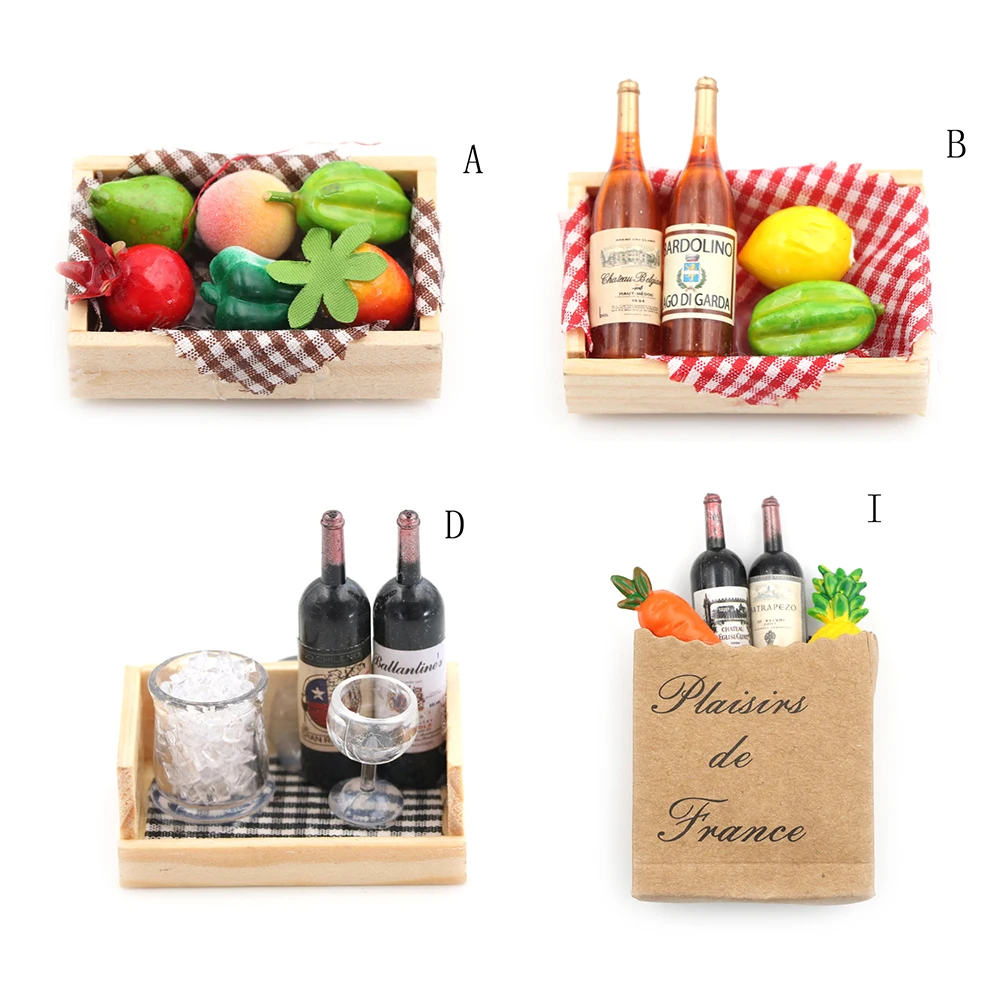 1:12 Dollhouse Families Mini 4 Styles Miniature Food Scene Model Plastic Wine Bottles Fruit Box Toy Gift
1:12 Dollhouse Families Mini 4 Styles Miniature Food Scene Model Plastic Wine Bottles Fruit Box Toy Gift