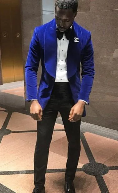 Royal Blue Velvet Fashion Men Suits Velvet Blazer Custom Made Prom Tuxedos For Men Groom Wedding Suit (Jacket+Pants+Bow)
Royal Blue Velvet Fashion Men Suits Velvet Blazer Custom Made Prom Tuxedos For Men Groom Wedding Suit (Jacket+Pants+Bow)