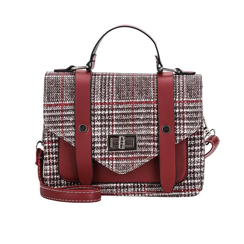 2019 Fashion New Retro Ladies Leather Handbag Small Shoulder Bag Checkered Ladies Messenger Bag
2019 Fashion New Retro Ladies Leather Handbag Small Shoulder Bag Checkered Ladies Messenger Bag