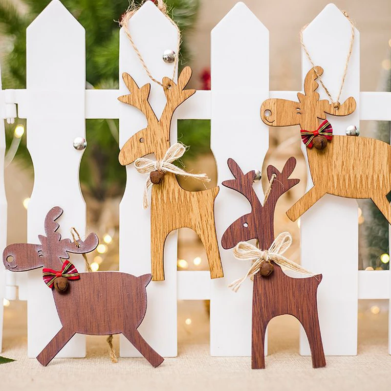 1PC Christmas Wooden Ornaments Deer Christmas Tree Decorations Hanging Gifts for 2018 New Year Christmas Party Decoration
1PC Christmas Wooden Ornaments Deer Christmas Tree Decorations Hanging Gifts for 2018 New Year Christmas Party Decoration
