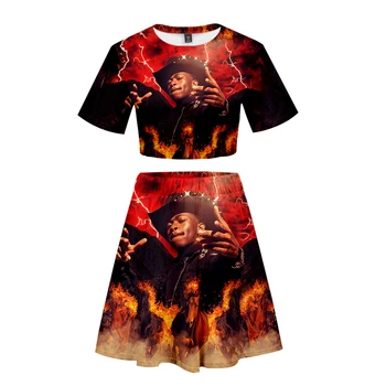 Old Town Road 3D Lil Nas X Printed Women 2 Piece Set Fashion Summer Short Sleeve Crop Top+Skirt 2019 Casual Streetwear Women Set
Old Town Road 3D Lil Nas X Printed Women 2 Piece Set Fashion Summer Short Sleeve Crop Top+Skirt 2019 Casual Streetwear Women Set