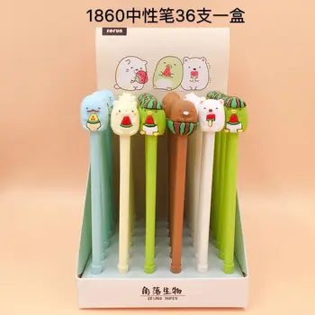 36PCS/BOX Ink Color Blue or Black Korean Version Silica Gel Neutral Pen Three Eyes Monster/SpongeBob Soft Gel Neutral Pen Cute
36PCS/BOX Ink Color Blue or Black Korean Version Silica Gel Neutral Pen Three Eyes Monster/SpongeBob Soft Gel Neutral Pen Cute