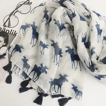 2018 Spring Summer Women Long Tassels Scarf Shawls Reindeer Scarves Elk Deer Print Scarf Wraps 100*180CM
2018 Spring Summer Women Long Tassels Scarf Shawls Reindeer Scarves Elk Deer Print Scarf Wraps 100*180CM