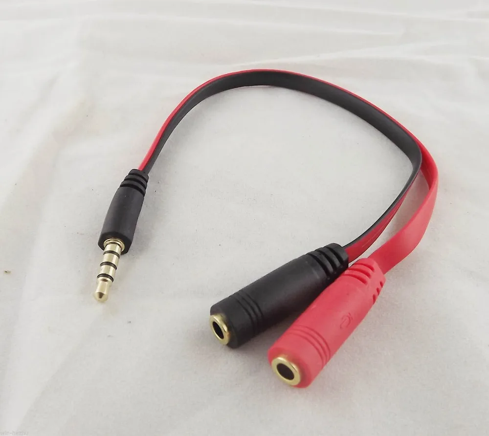 2pcs 3.5mm 1/8" 4 Pole 3 Ring Male To 2 3.5mm Female TRRS AUX Audio Adapter Cable 22cm
2pcs 3.5mm 1/8" 4 Pole 3 Ring Male To 2 3.5mm Female TRRS AUX Audio Adapter Cable 22cm