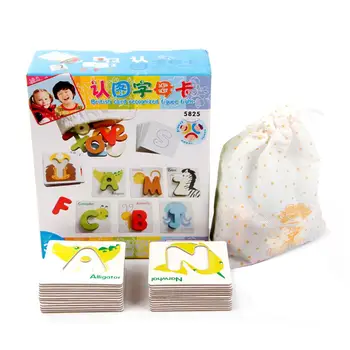 26Pcs Wooden Alphabet Letters Animal Match Puzzles Cards Preshcool Learning Toy
26Pcs Wooden Alphabet Letters Animal Match Puzzles Cards Preshcool Learning Toy
