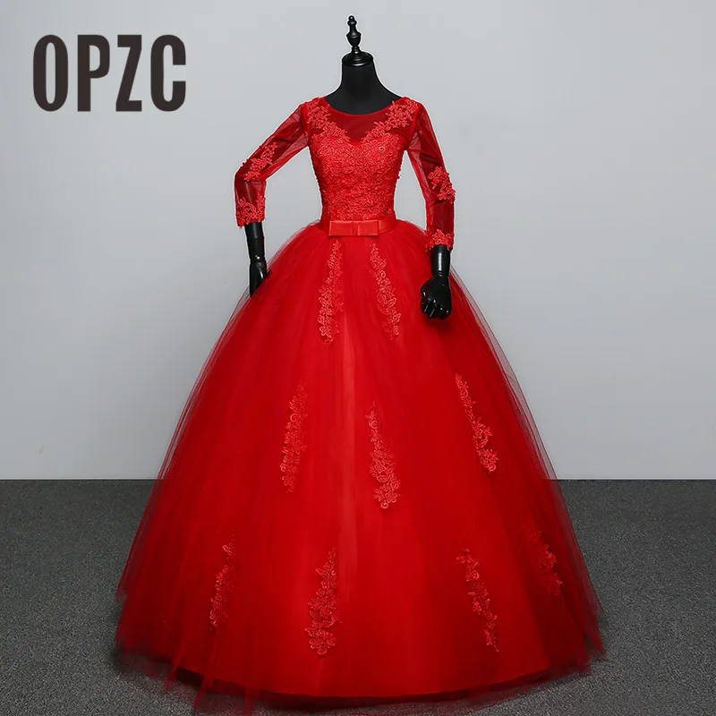 Customized White Red Wedding dress 2017 New Arrival Spring Summer 3 Quarter Sleeve Sweet Princess Bridal Gowns Vestidos De Novia
Customized White Red Wedding dress 2017 New Arrival Spring Summer 3 Quarter Sleeve Sweet Princess Bridal Gowns Vestidos De Novia