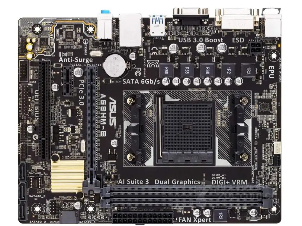 Asus A68HM-E Desktop Motherboard AMD A68H Socket FM2/FM2+ DDR3 32GB SATA3 USB3.0 DVI Micro ATX Original Used Mainboard
Asus A68HM-E Desktop Motherboard AMD A68H Socket FM2/FM2+ DDR3 32GB SATA3 USB3.0 DVI Micro ATX Original Used Mainboard