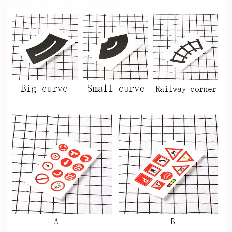 10 pcs Railway Road Sticker Road Sign Sticker Creative Traffic Road Adhesive Masking Tape Road Decor Tape For Kids Toy Car Play
10 pcs Railway Road Sticker Road Sign Sticker Creative Traffic Road Adhesive Masking Tape Road Decor Tape For Kids Toy Car Play
