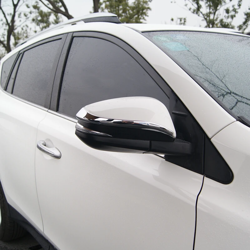 Для Toyota RAV4 2013 2014 2015 2016 2017 2018 ABS Хромированная Декоративная полоса для зеркала