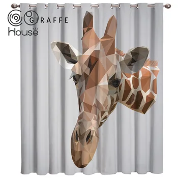 COCOHouse Giraffe Polygon Animal Living Room Bedroom Kitchen Outdoor Window Treatment Hardware Sets Curtain Panels With Grommets
COCOHouse Giraffe Polygon Animal Living Room Bedroom Kitchen Outdoor Window Treatment Hardware Sets Curtain Panels With Grommets