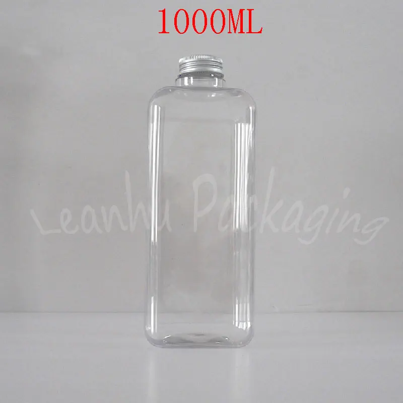 1000ML Square Transparent Plastic Bottle Aluminum Screw Cap , 1000CC Lotion / Toner Packaging Bottle , Empty Cosmetic Container
1000ML Square Transparent Plastic Bottle Aluminum Screw Cap , 1000CC Lotion / Toner Packaging Bottle , Empty Cosmetic Container
