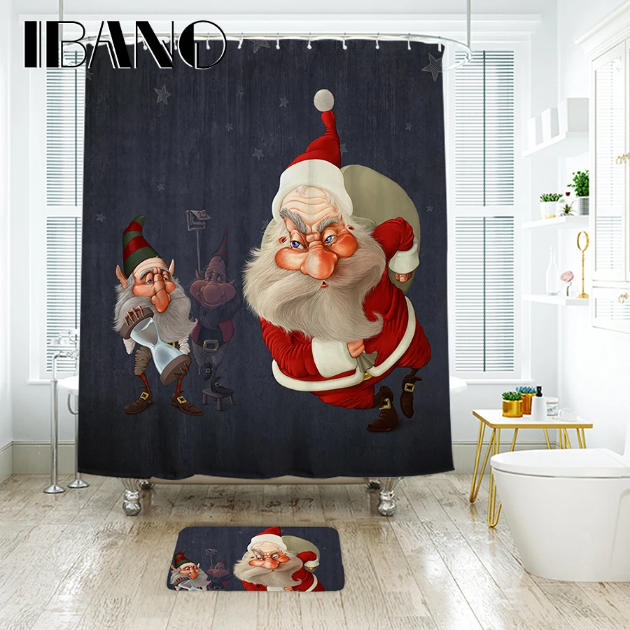 IBANO Merry Christmas Santa Claus Shower Curtain Waterproof Polyester Fabric 40x60cm Floor Mat Christmas Decorations For Home
IBANO Merry Christmas Santa Claus Shower Curtain Waterproof Polyester Fabric 40x60cm Floor Mat Christmas Decorations For Home