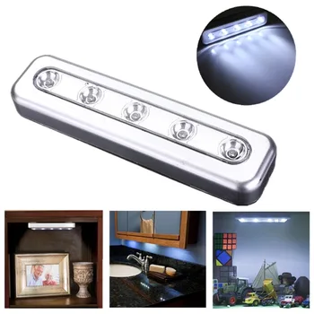 Emergency Lamp 5 LED Light Tube Under Cabinet Push Tap Touch Night Light Battery Powered Kitchen Closet Desk Wardrobe Home
Emergency Lamp 5 LED Light Tube Under Cabinet Push Tap Touch Night Light Battery Powered Kitchen Closet Desk Wardrobe Home
