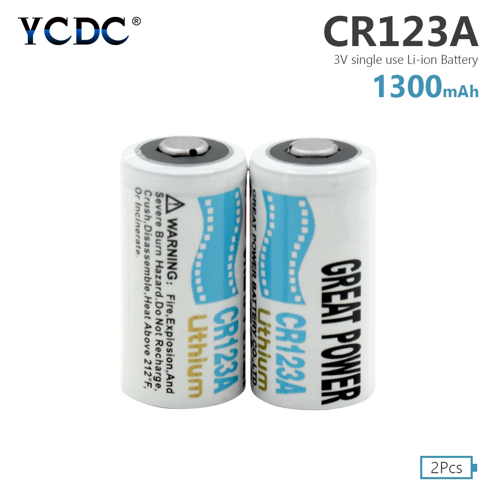2pcs High quality K123A, VL123A CR123 5018LC, SF123A 3V Li-ion Battery CR123A CR17345 EL123A 1300mAh For Camera Meters
2pcs High quality K123A, VL123A CR123 5018LC, SF123A 3V Li-ion Battery CR123A CR17345 EL123A 1300mAh For Camera Meters