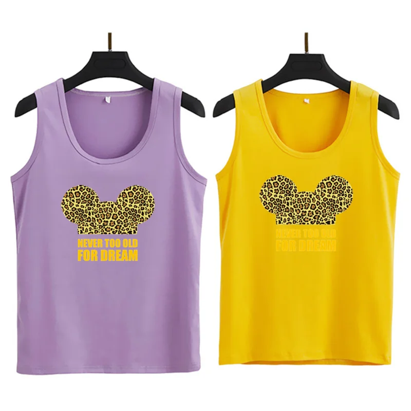 2019 Summer New Women's Vest Korean Fashion Leopard Mickey Print Female Tank Tops Plus Size 3XL Casual Woman Clothes
2019 Summer New Women's Vest Korean Fashion Leopard Mickey Print Female Tank Tops Plus Size 3XL Casual Woman Clothes