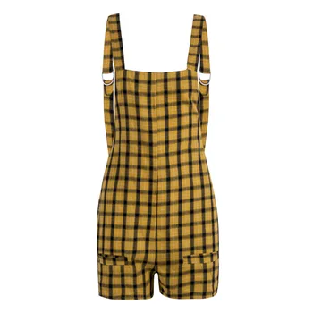 pocket Playsuits zipper sleeveless square collar Strap Romper one pieces Trendy Women Casual Loose Plaid backless
pocket Playsuits zipper sleeveless square collar Strap Romper one pieces Trendy Women Casual Loose Plaid backless