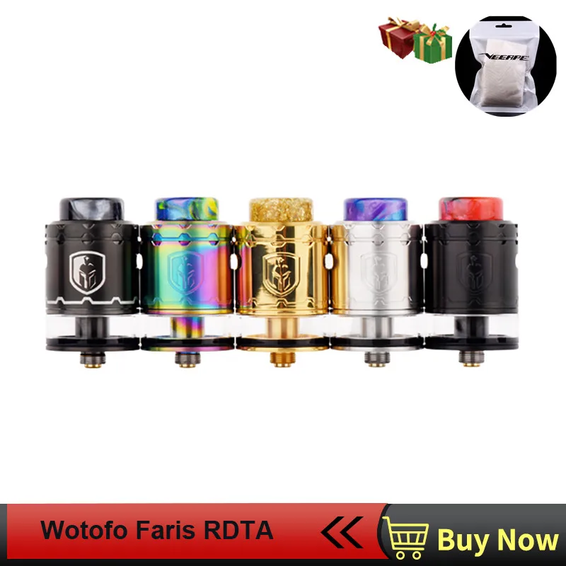 Clearance Wotofo Faris RDTA Atomizer Vape Tank Vaporizer Rebuilding Dripping RDA & RDTA 2-in-1 Tank Vape 510 Thread vaporizador
Clearance Wotofo Faris RDTA Atomizer Vape Tank Vaporizer Rebuilding Dripping RDA & RDTA 2-in-1 Tank Vape 510 Thread vaporizador