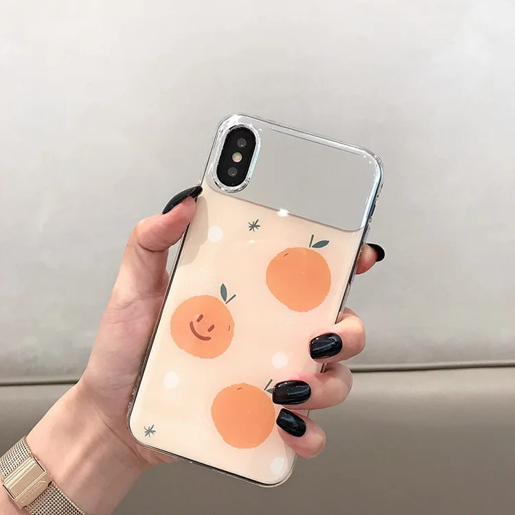 For Orange peach mirror phone case 7/8plus Apple X/XR phone case iphonexs max/6s makeup mirror fruit shell
For Orange peach mirror phone case 7/8plus Apple X/XR phone case iphonexs max/6s makeup mirror fruit shell