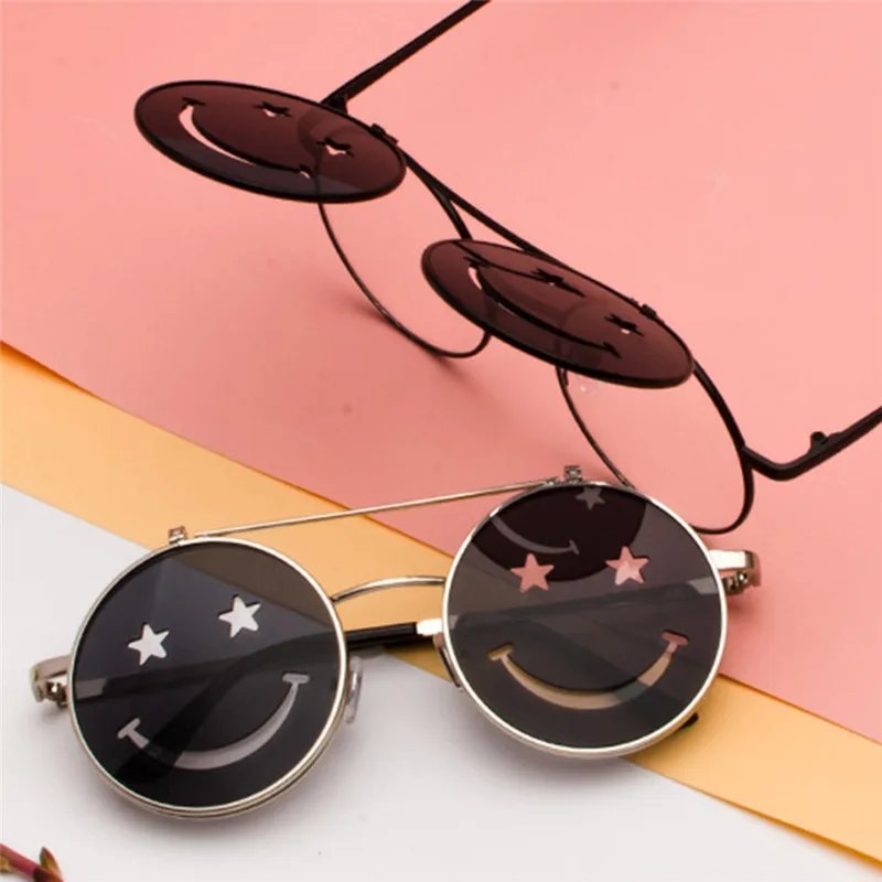IMIXLOT Cute Smiling Face Women Folding Punk Sunglasses Unique Men Double Lens Tinted Steampunk Glasses UV400
IMIXLOT Cute Smiling Face Women Folding Punk Sunglasses Unique Men Double Lens Tinted Steampunk Glasses UV400