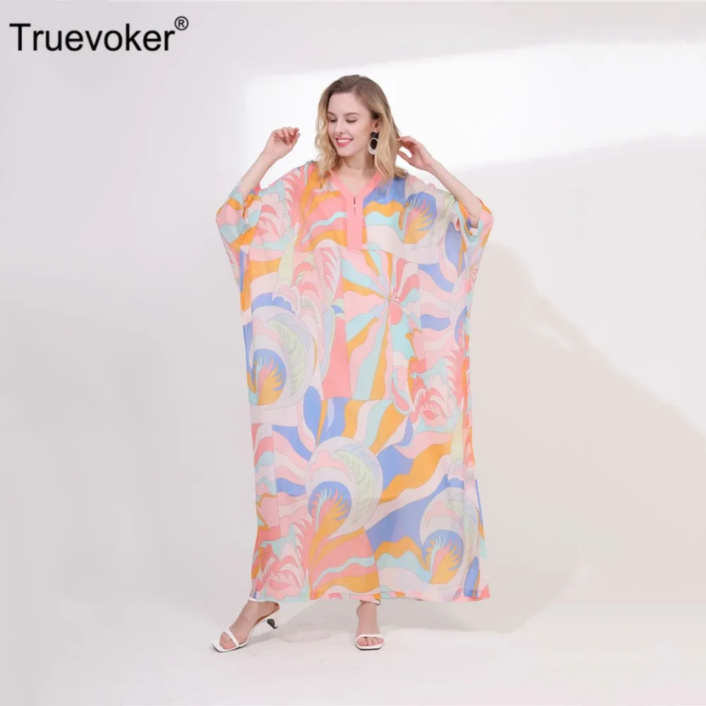 Truevoker Designer Maxi Holiday Long Dress Women's Colorful Abstract Printed Ankle Length loose Vocation Robe Femme Ete 2 Colors
Truevoker Designer Maxi Holiday Long Dress Women's Colorful Abstract Printed Ankle Length loose Vocation Robe Femme Ete 2 Colors