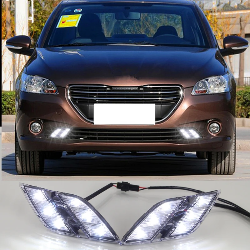 Shinman 1Pair DRL Daytime Running Lights For Peugeot 301 2014 2015 LED Daylight Fog light cover headlamp car-styling white
Shinman 1Pair DRL Daytime Running Lights For Peugeot 301 2014 2015 LED Daylight Fog light cover headlamp car-styling white