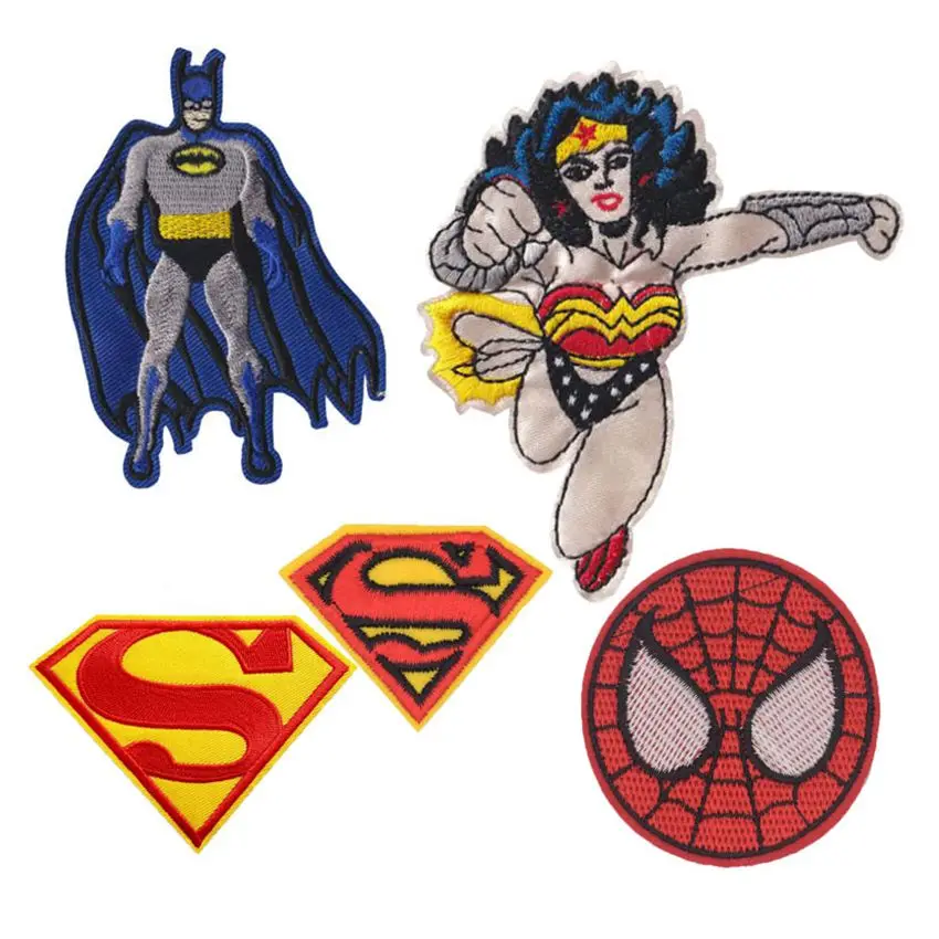 1PC Batman Wonder Woman Spiderman Patch Embroidered Iron On Superman Patches Sticker For Clothes Sewing On Jeans Appliques Badge
1PC Batman Wonder Woman Spiderman Patch Embroidered Iron On Superman Patches Sticker For Clothes Sewing On Jeans Appliques Badge