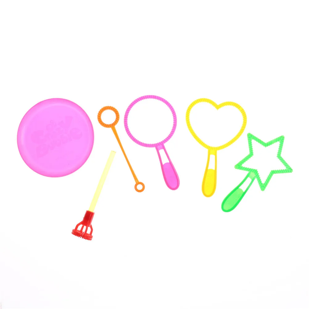 6Pcs Bubble Wand Tool Soap Bubble Concentrate Stick Bubble Maker Blower Set For Kids Children Fun Toys For Outdoor Toy Gifts
6Pcs Bubble Wand Tool Soap Bubble Concentrate Stick Bubble Maker Blower Set For Kids Children Fun Toys For Outdoor Toy Gifts