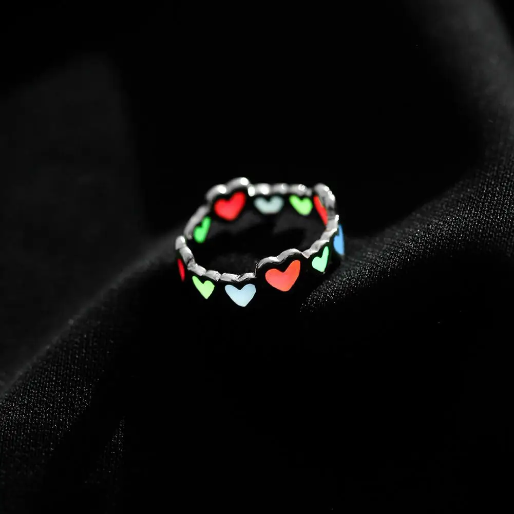 3 Color Luminous Colorful Hearts Lovers Couples Ring Promise Wedding Party Jewelry
3 Color Luminous Colorful Hearts Lovers Couples Ring Promise Wedding Party Jewelry