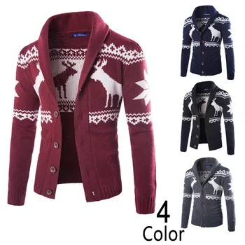 2019 Christmas sweater Winter new pullover Milu deer Men 's leisure cardigan Fashion collar Male Thickening Wool jacket
2019 Christmas sweater Winter new pullover Milu deer Men 's leisure cardigan Fashion collar Male Thickening Wool jacket