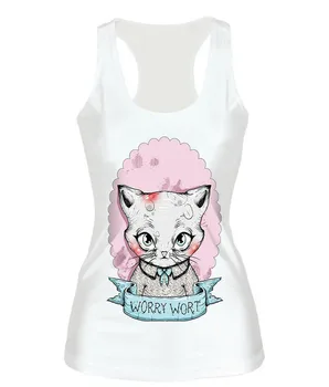 Women Worrywort Cat Print Fitness Casual Vest Workout Seamless Summer Aerobics Exercise Stretch Tank Top Hiphop Fiber Soft
Women Worrywort Cat Print Fitness Casual Vest Workout Seamless Summer Aerobics Exercise Stretch Tank Top Hiphop Fiber Soft