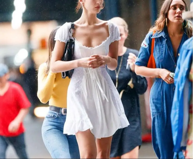2019 Summer Dress bella hadid white Beach dress Slash Neck Ruffles Lace elegant Dresses off Shoulder A line Party dress boho
2019 Summer Dress bella hadid white Beach dress Slash Neck Ruffles Lace elegant Dresses off Shoulder A line Party dress boho