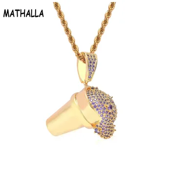 MATHALLA Lean Gold Cup Drank Iced Pendant Necklace Rope Chain Gold Silver Color Cubic Zircon Hip hop Jewelry For Gift
MATHALLA Lean Gold Cup Drank Iced Pendant Necklace Rope Chain Gold Silver Color Cubic Zircon Hip hop Jewelry For Gift
