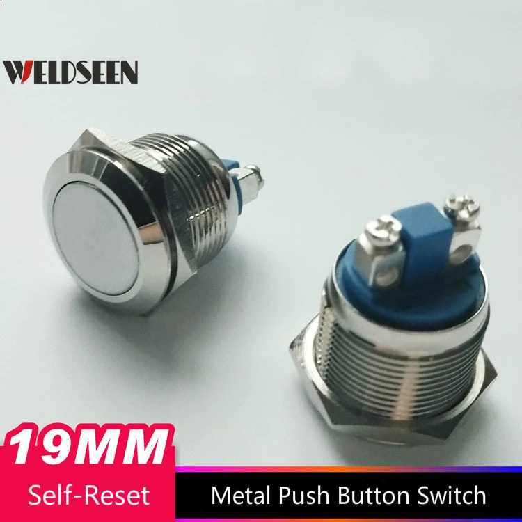 19mm Metal Push Button Switch Waterproof Self-reset 220V/3A Screw Foot Access Doorbell Elevator Car Modification
19mm Metal Push Button Switch Waterproof Self-reset 220V/3A Screw Foot Access Doorbell Elevator Car Modification