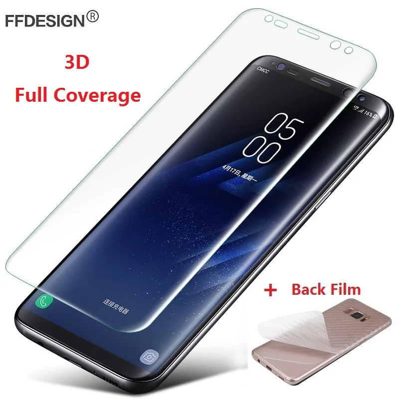Полное покрытие (не закаленное стекло) для Samsung Galaxy S9 S8 Plus Защитная пленка Note 8 S7 Edge защиты экрана|Защитные