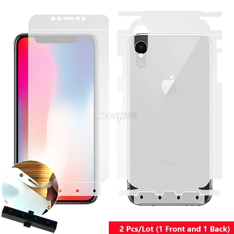 2 Pcs/Lot Front & Back Auto Fixed Scratch Proof Anti Finger Hydrogel Screen Protector for iPhone X 5.8" Full Cover film
2 Pcs/Lot Front & Back Auto Fixed Scratch Proof Anti Finger Hydrogel Screen Protector for iPhone X 5.8" Full Cover film