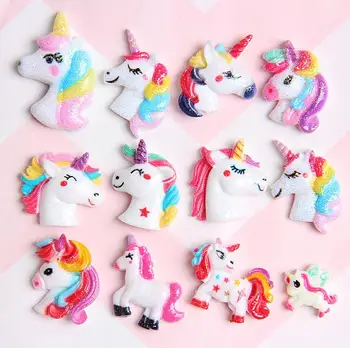 wholesale !100pcs cartoon animal Glitter Shiny Rainbow Resin Unicorn Cabochon Miniature Art Supply Decoration Charm Craft
wholesale !100pcs cartoon animal Glitter Shiny Rainbow Resin Unicorn Cabochon Miniature Art Supply Decoration Charm Craft