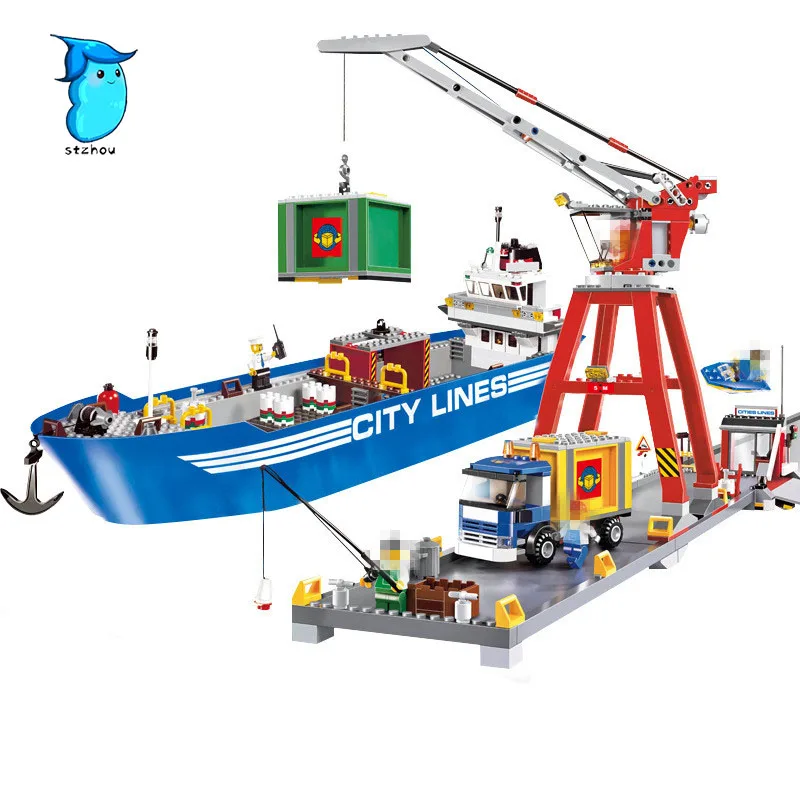 StZhou Mi Ni Wan Dou 695pcs City Series Super Cargo Port Terminal Lepin Building Block Compatible Brick Toy
StZhou Mi Ni Wan Dou 695pcs City Series Super Cargo Port Terminal Lepin Building Block Compatible Brick Toy