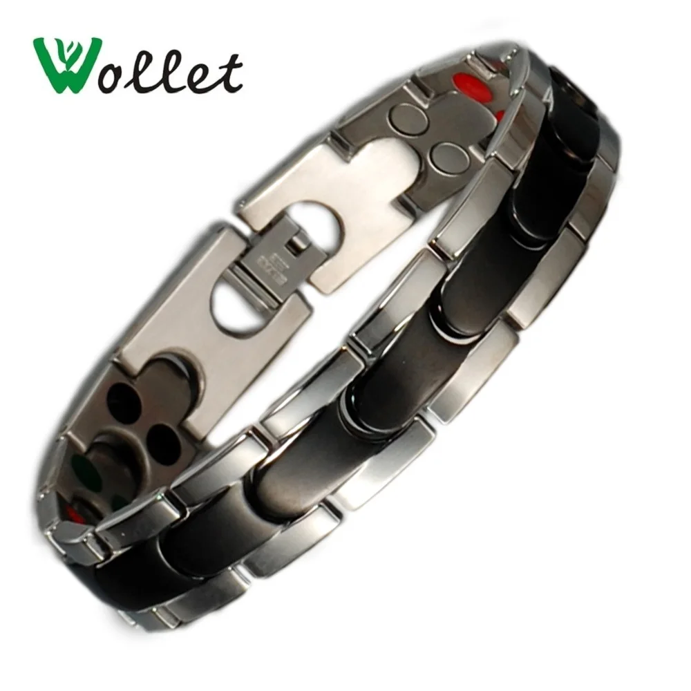 Wollet Fashion Jewelry Healing Energy Magnet Pure Titanium Magnetic Bracelet Bangle for Men 5 in 1 Germanium
Wollet Fashion Jewelry Healing Energy Magnet Pure Titanium Magnetic Bracelet Bangle for Men 5 in 1 Germanium