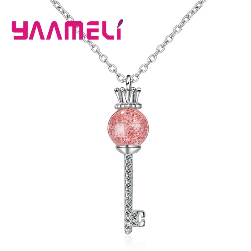 Top Quality Birthday Valentine's Day Anniversary Gifts For Women Girls 925 Sterling Silver Pendant Necklace Key Shape Jewelry
Top Quality Birthday Valentine's Day Anniversary Gifts For Women Girls 925 Sterling Silver Pendant Necklace Key Shape Jewelry