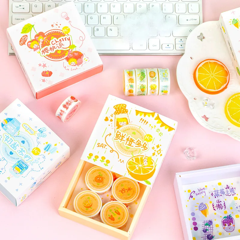 (6 Pieces/lot) Washi Tape Sticker Set Summer Dessert House Series Fruit Masking Tape DIY Decorative Stickers
(6 Pieces/lot) Washi Tape Sticker Set Summer Dessert House Series Fruit Masking Tape DIY Decorative Stickers