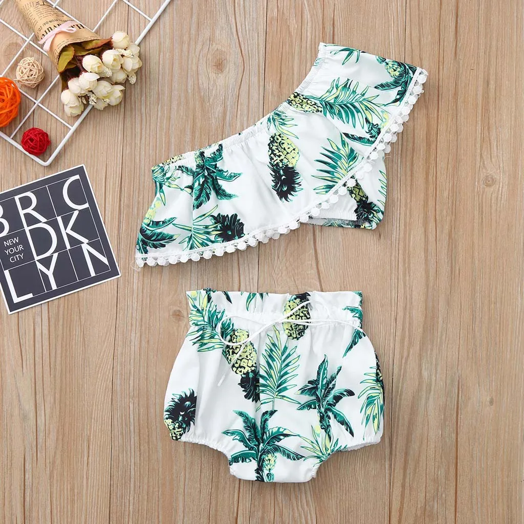 2019 New Fashion Summer Toddler Kids Girl Clothes Set Baby Girls Suit Fruit Print Tassels Pom Tops Shorts 2PC Outfits Clothes
2019 New Fashion Summer Toddler Kids Girl Clothes Set Baby Girls Suit Fruit Print Tassels Pom Tops Shorts 2PC Outfits Clothes