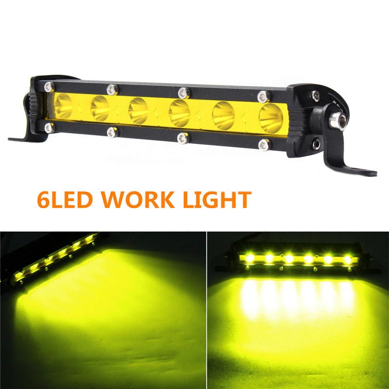 1PCS 7 inch 18W 6 LED Work Light Bar Spot SUV ATV Boat Offroad Driving Light Lamp 4WD
1PCS 7 inch 18W 6 LED Work Light Bar Spot SUV ATV Boat Offroad Driving Light Lamp 4WD