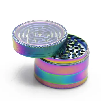 1Pc 63mm 4 Layers Creative Maze Ice Blue Rainbow Herb Grinder Metal Zinc Alloy Tobacco Crusher Hand Muller Pollen Spice Grinder
1Pc 63mm 4 Layers Creative Maze Ice Blue Rainbow Herb Grinder Metal Zinc Alloy Tobacco Crusher Hand Muller Pollen Spice Grinder